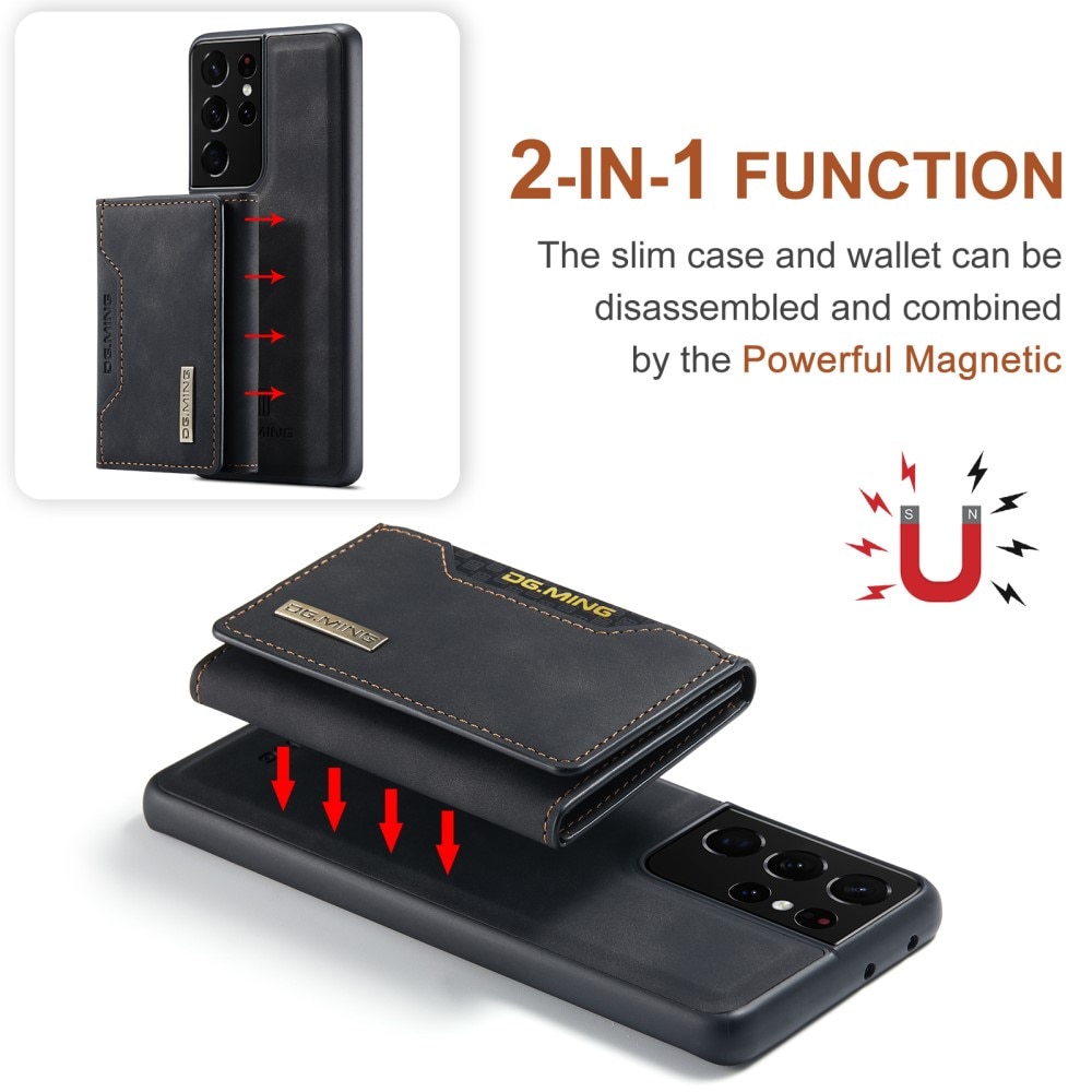 Magnetic Card Slot Case Samsung Galaxy S21 Ultra Svart