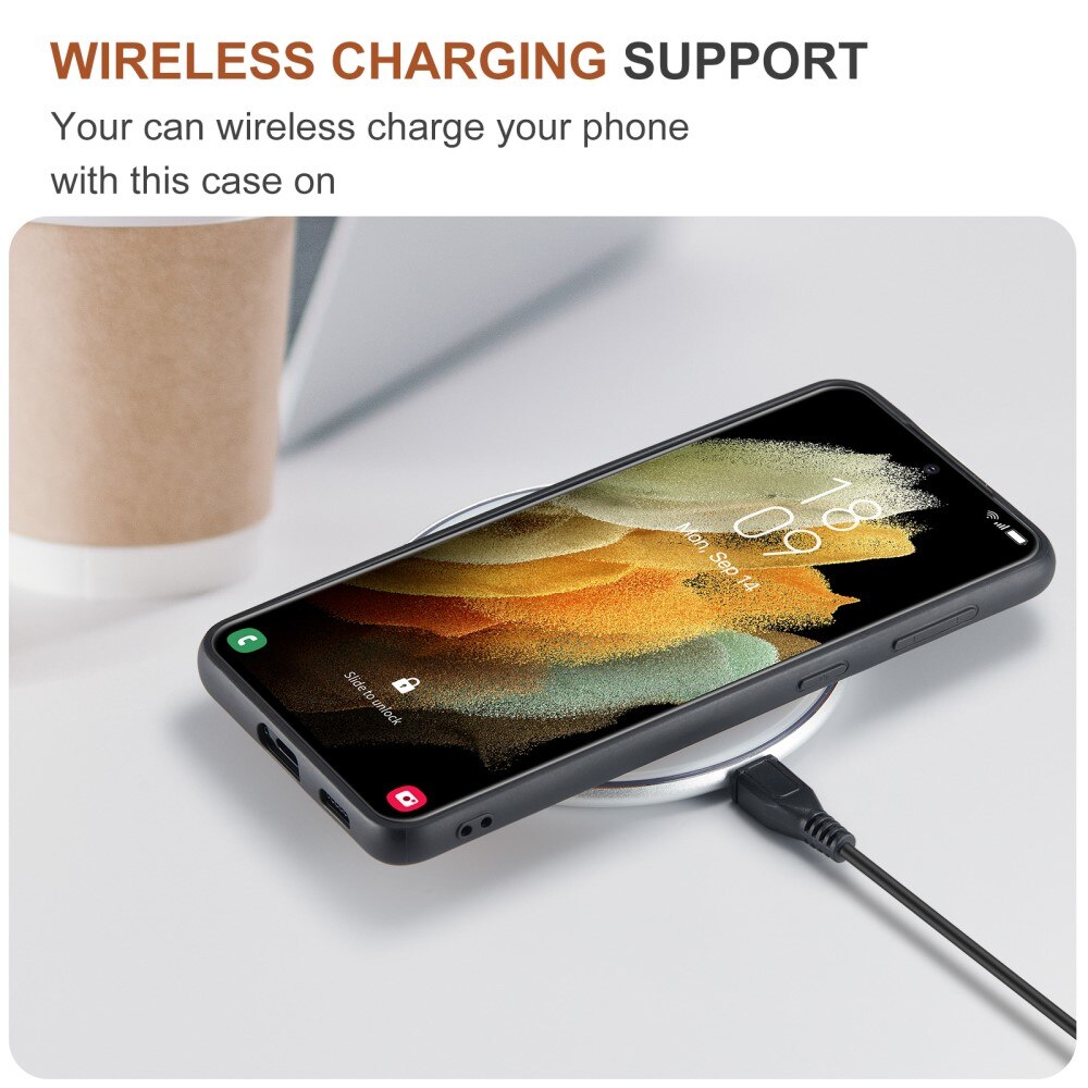 Magnetic Card Slot Case Samsung Galaxy S21 FE Svart