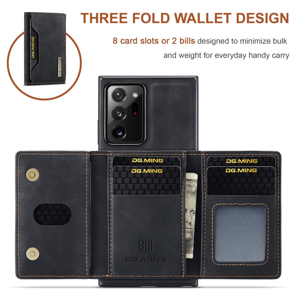Magnetic Card Slot Case Samsung Galaxy Note 20 Ultra Svart