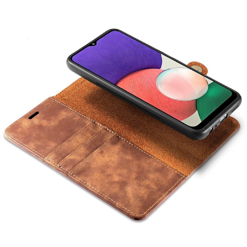 Magnet Wallet Samsung Galaxy A22 5G Cognac