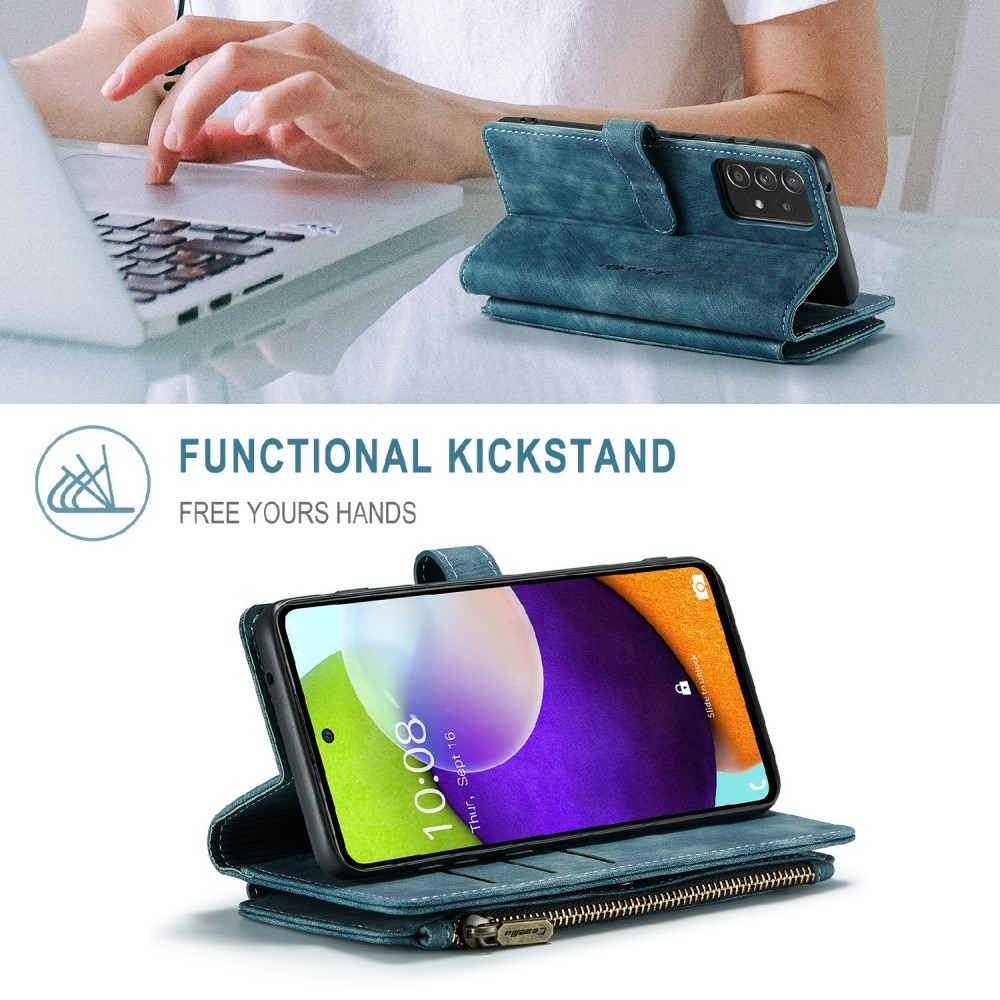 Zipper Wallet Samsung Galaxy A52/A52s blå