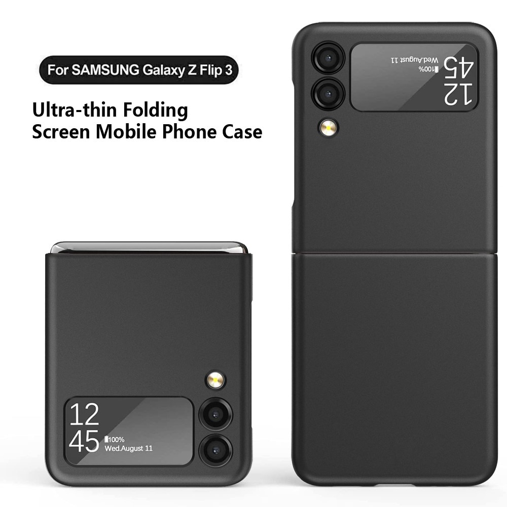 Hard Case Rubberized Samsung Galaxy Z Flip 3 svart