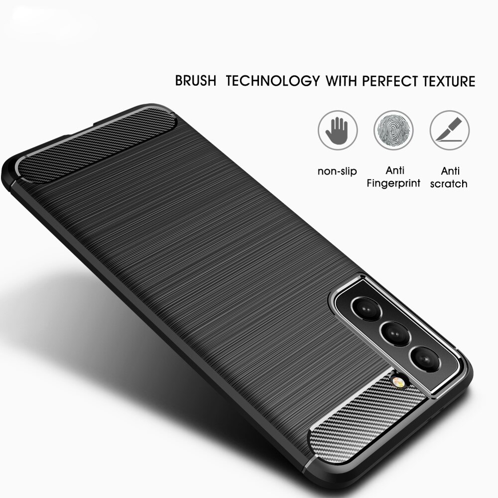 Samsung Galaxy S22 Plus Deksel TPU Brushed Svart