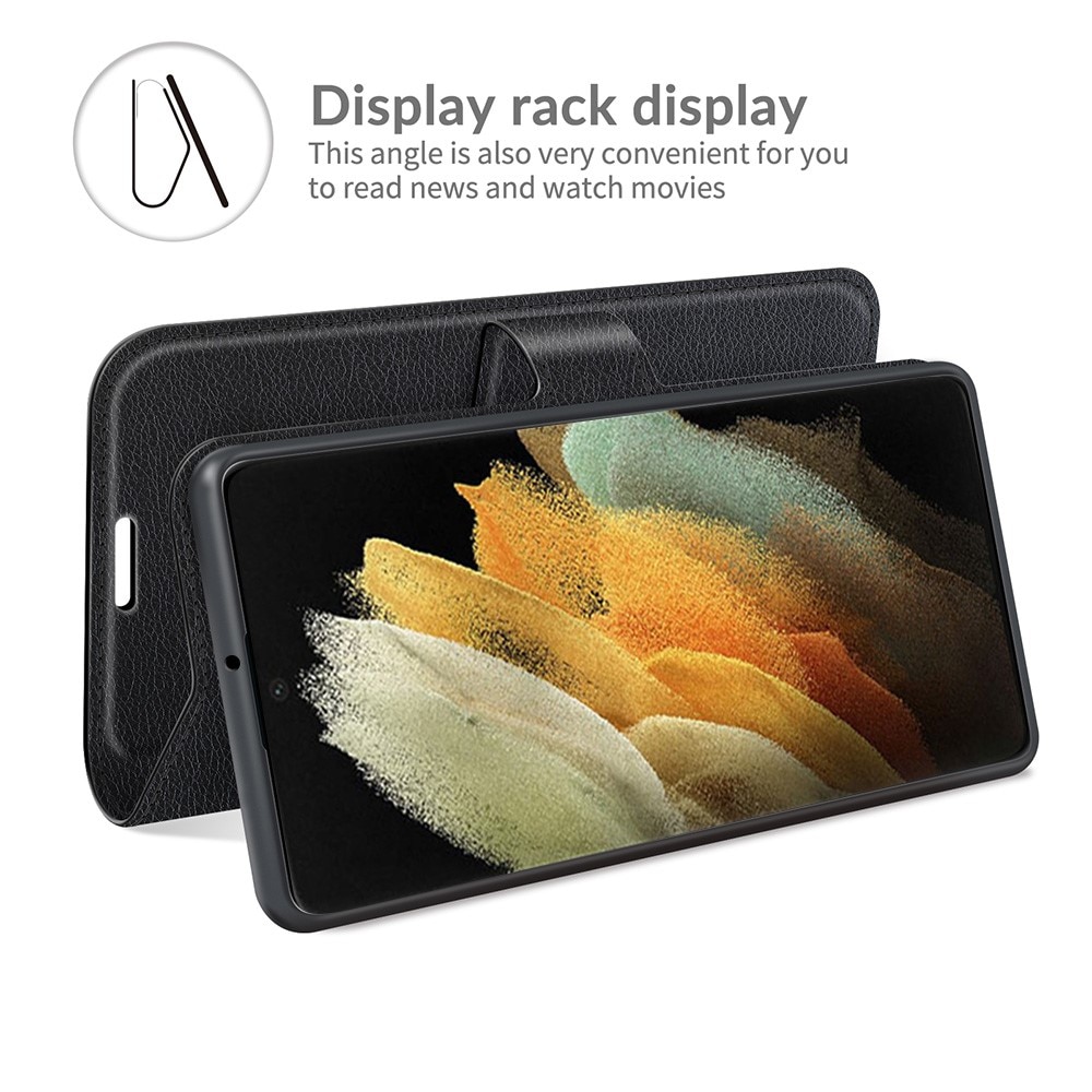 Mobilveske Samsung Galaxy S22 Ultra svart