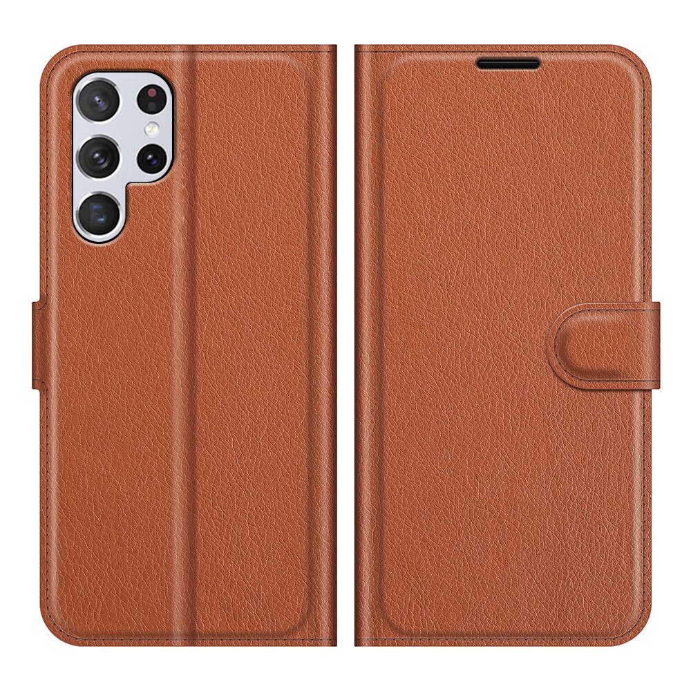 Mobilveske Samsung Galaxy S22 Ultra Brun