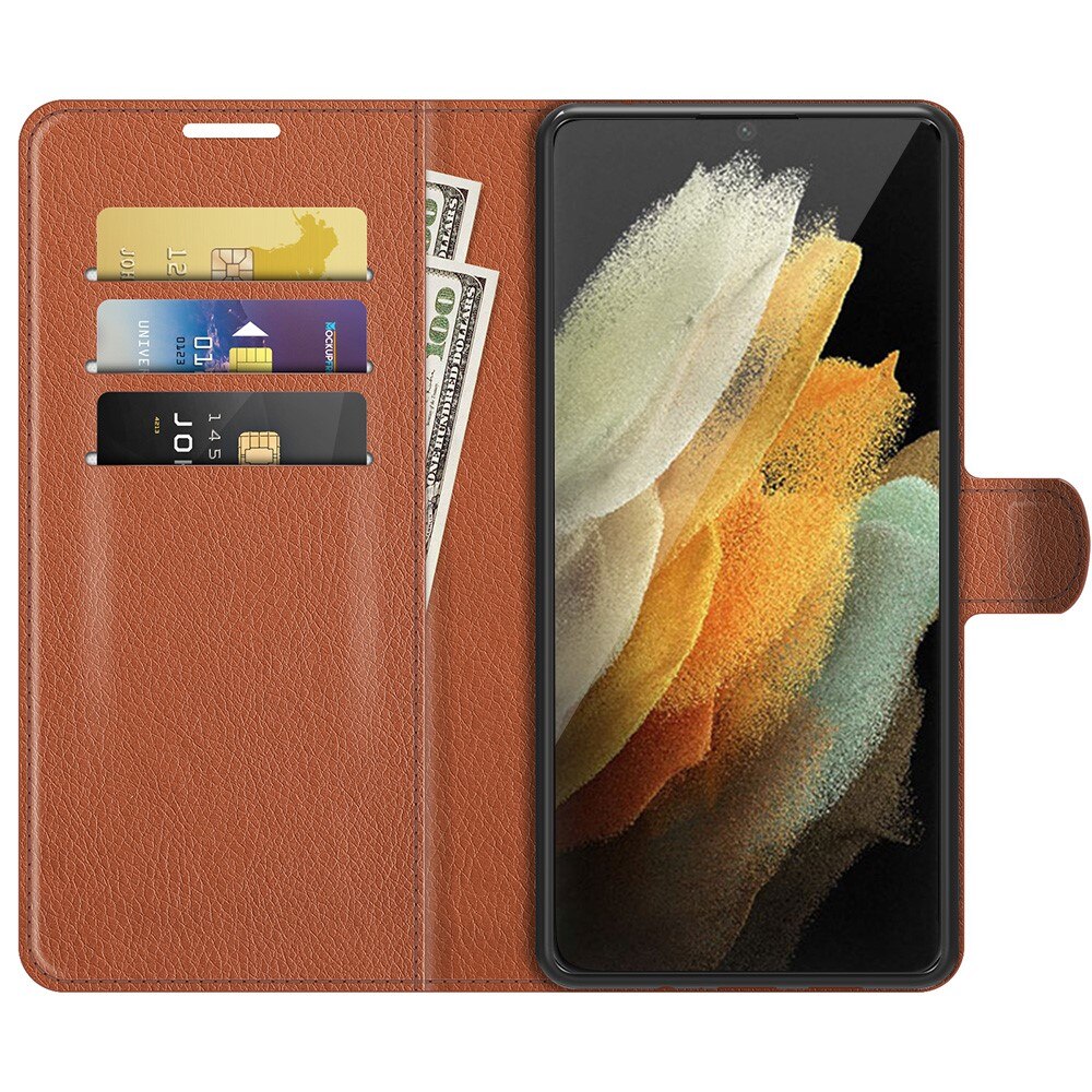 Mobilveske Samsung Galaxy S22 Ultra Brun