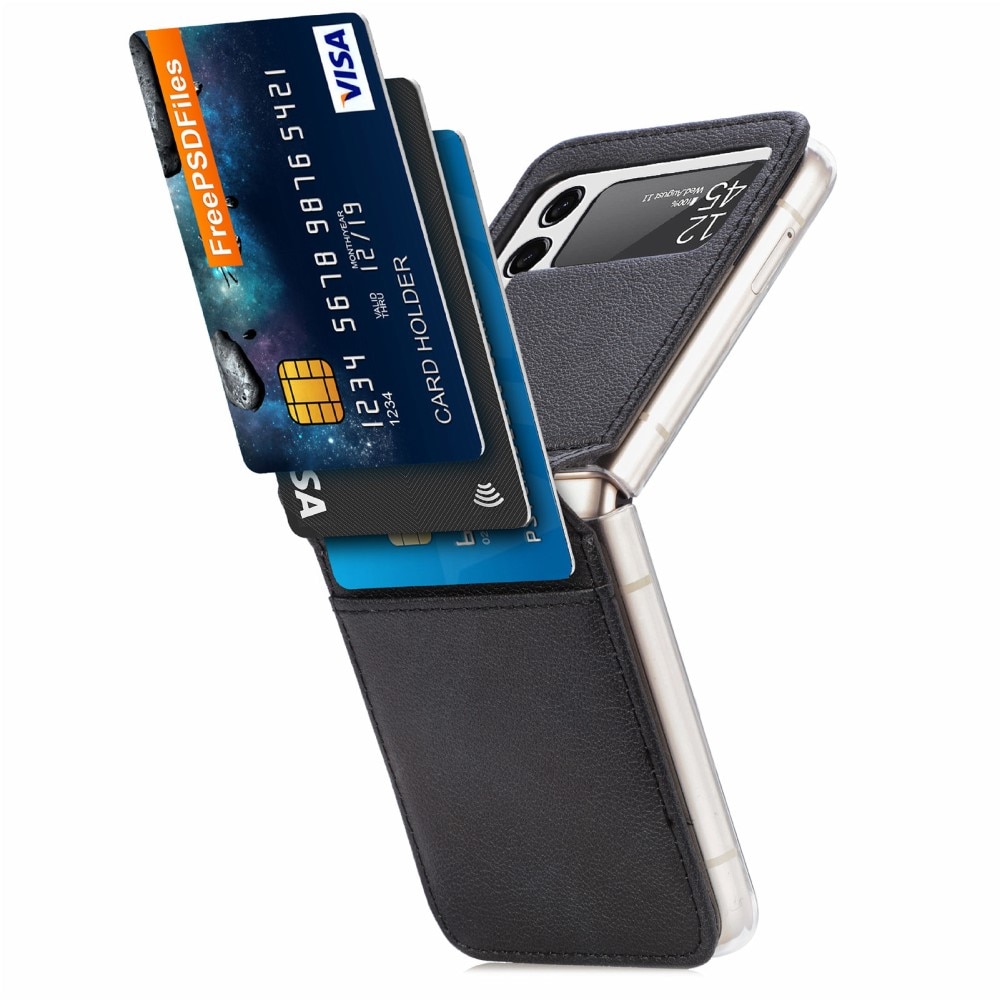 Slim Card Wallet Samsung Galaxy Z Flip 3 svart