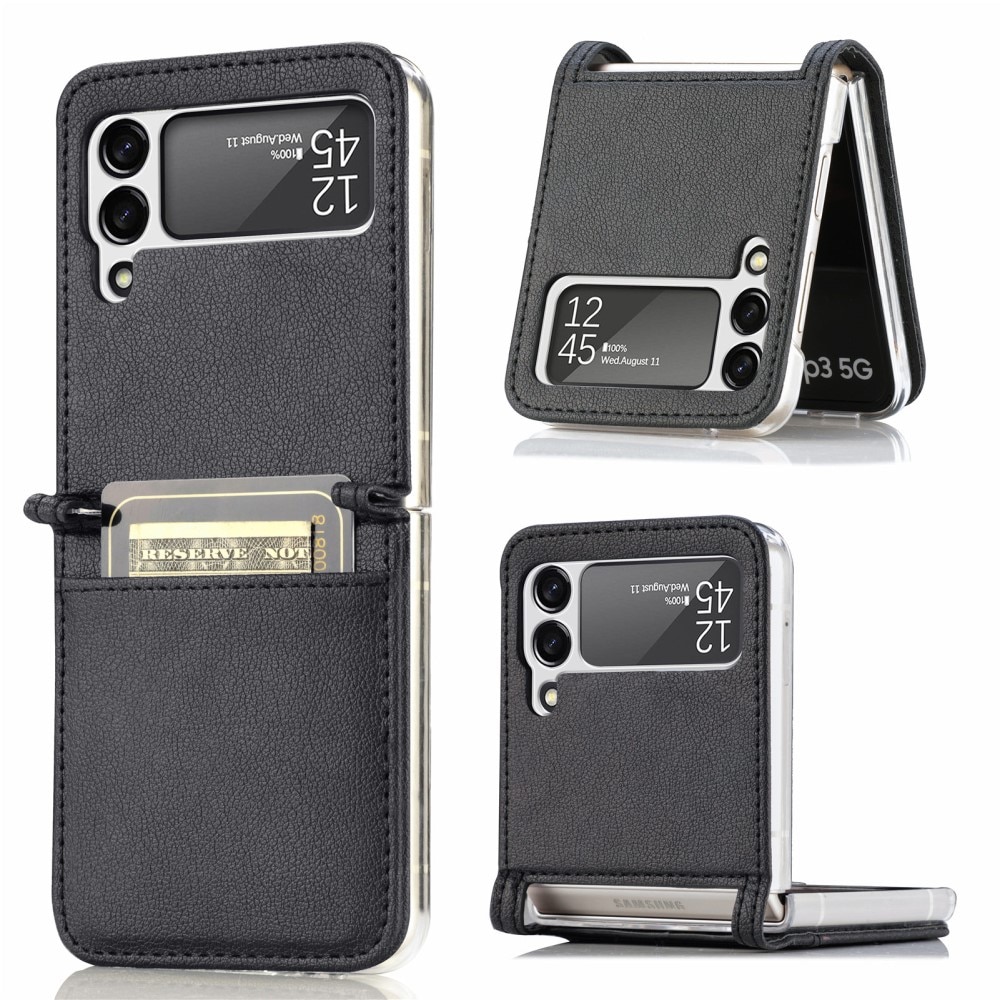 Slim Card Wallet Samsung Galaxy Z Flip 3 svart