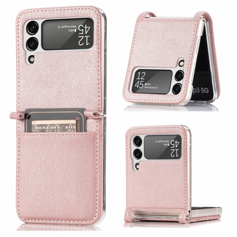 Slim Card Wallet Samsung Galaxy Z Flip 3 rosa