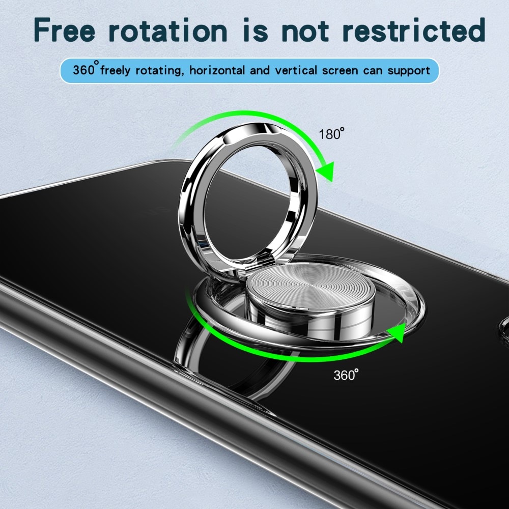 TPU Deksel Finger Ring Kickstand Samsung Galaxy S22 Gjennomsiktig