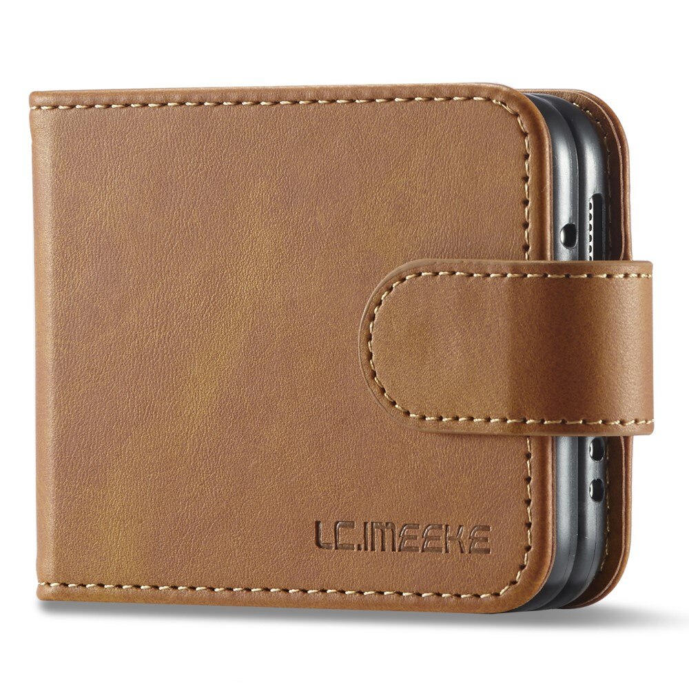 Lommebokdeksel Samsung Galaxy Z Flip 3 cognac