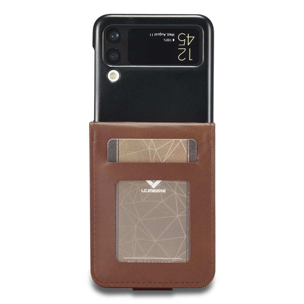 Lommebokdeksel Samsung Galaxy Z Flip 3 brun