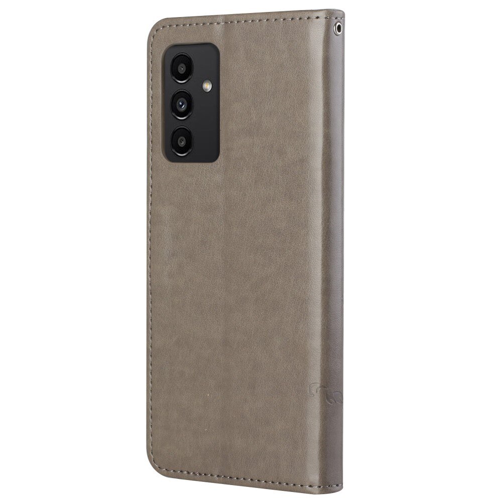 Lærveske Sommerfugler Samsung Galaxy A13 Grå