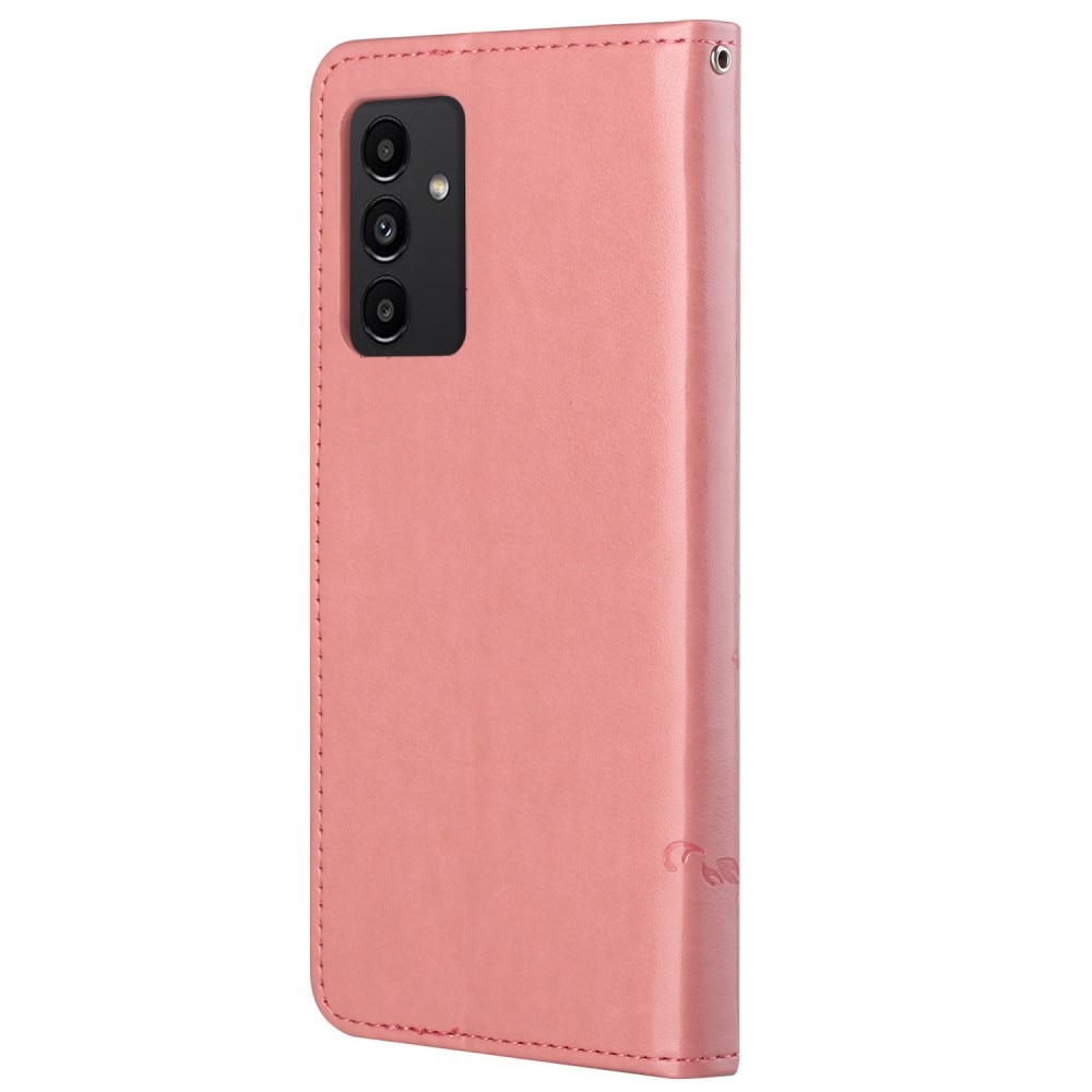 Lærveske Sommerfugler Samsung Galaxy A13 Rosa