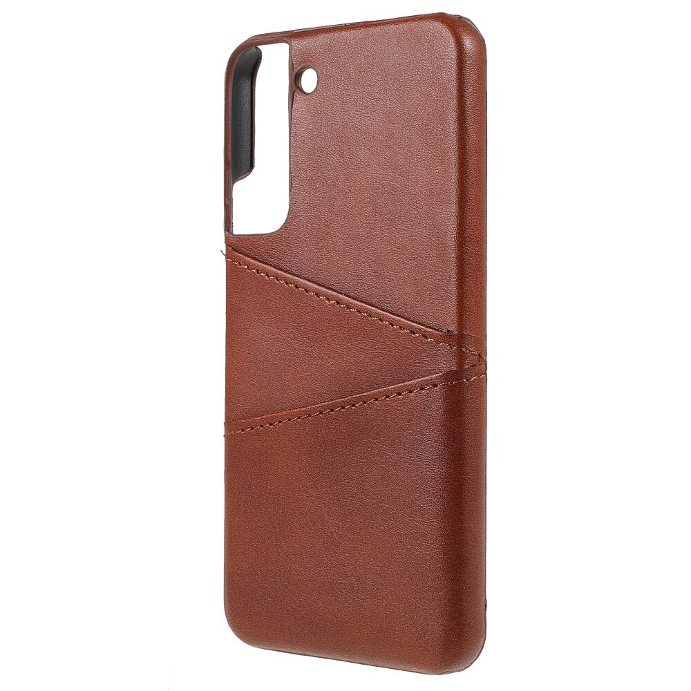 Card Slots Case Samsung Galaxy S22 Plus brun