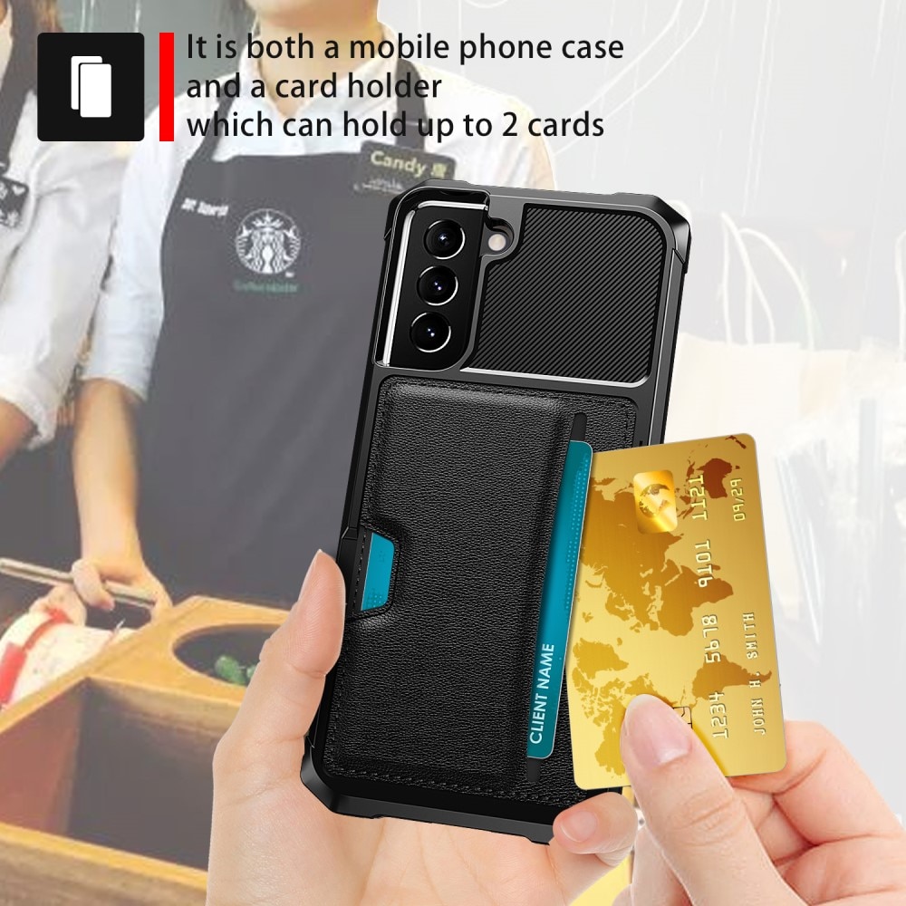 Tough Card Case  Samsung Galaxy S22 svart