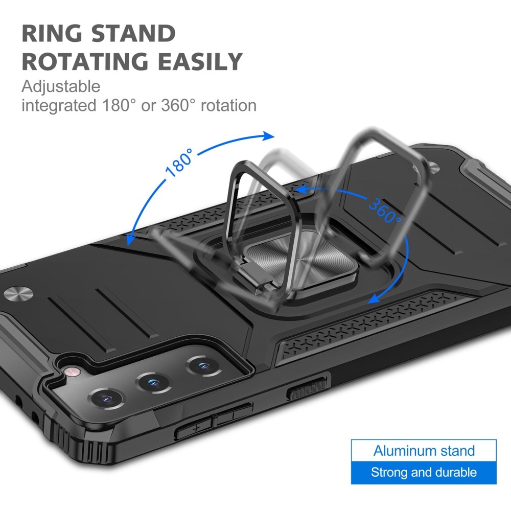 Hybriddeksel Tech Ring Samsung Galaxy S21 FE svart