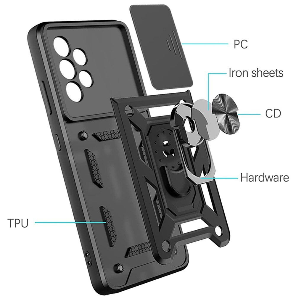 Hybriddeksel Ring+Camera Protection Samsung Galaxy A33 svart