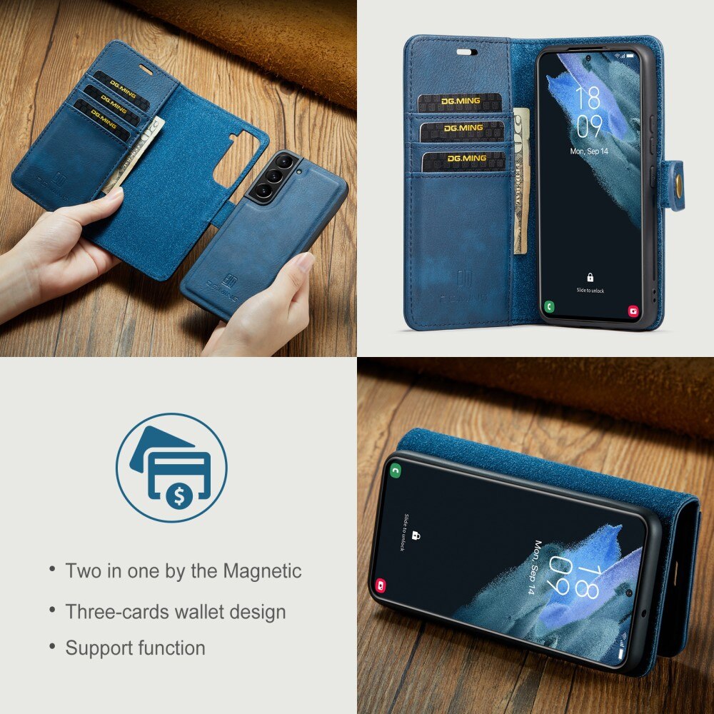 Magnet Wallet Samsung Galaxy S22 Plus Blå