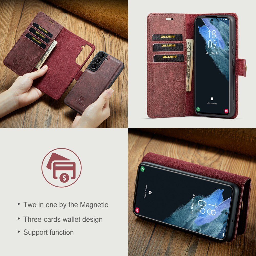 Magnet Wallet Samsung Galaxy S22 Plus Red