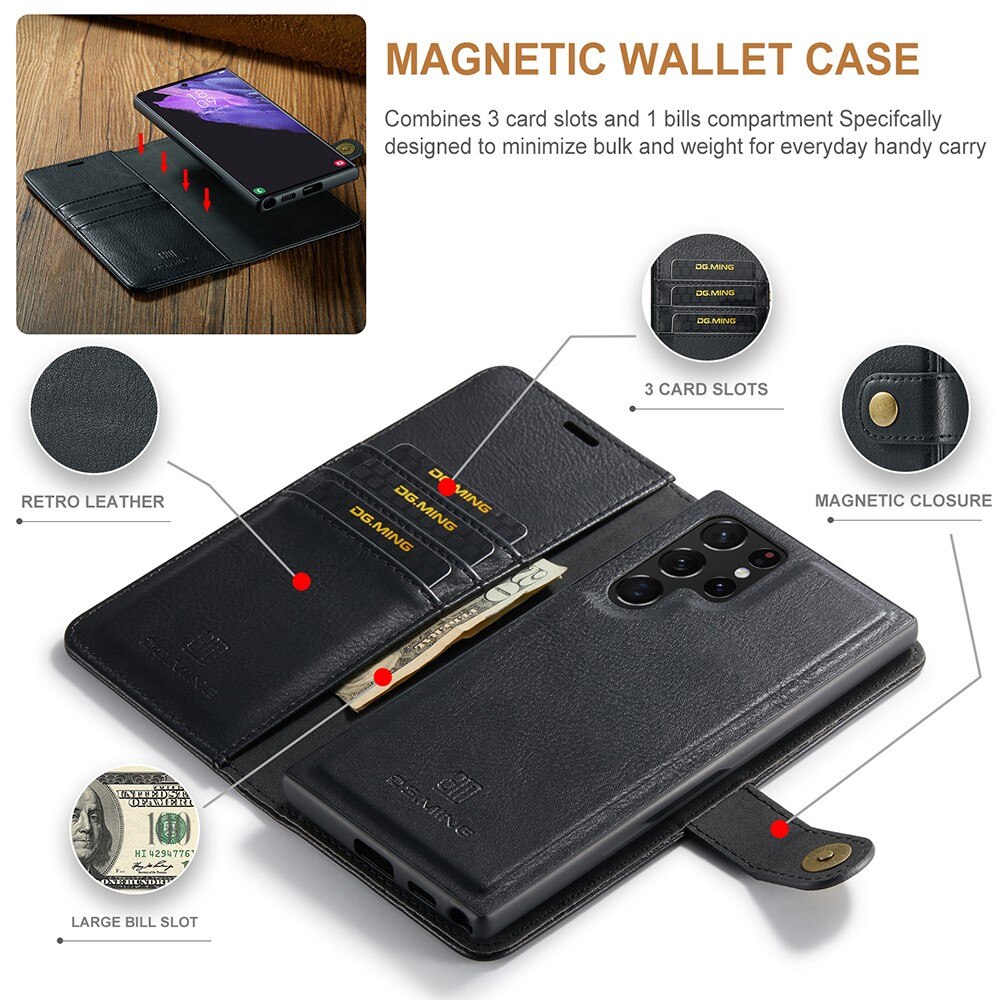 Magnet Wallet Samsung Galaxy S22 Ultra Black