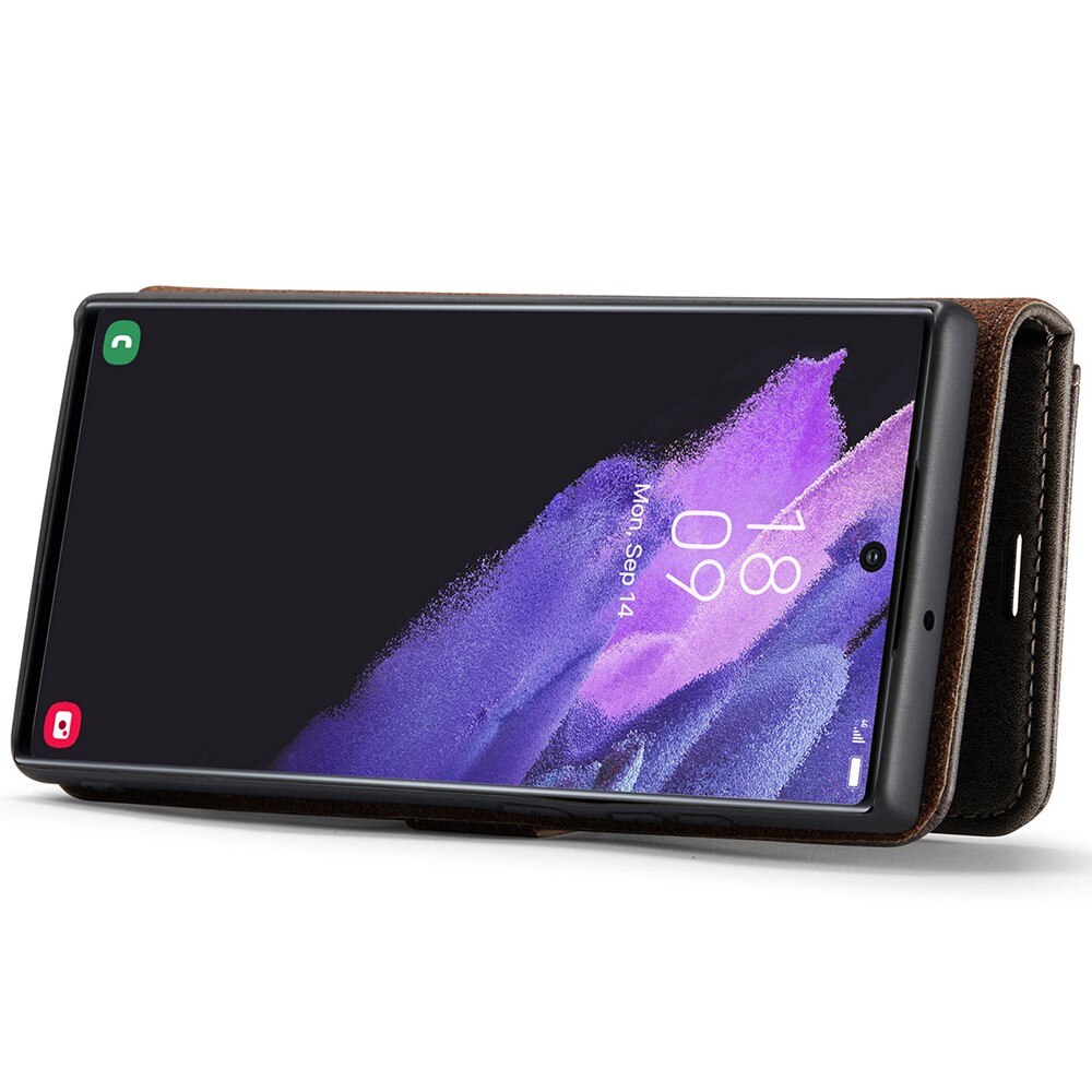 Magnet Wallet Samsung Galaxy S22 Ultra Brun