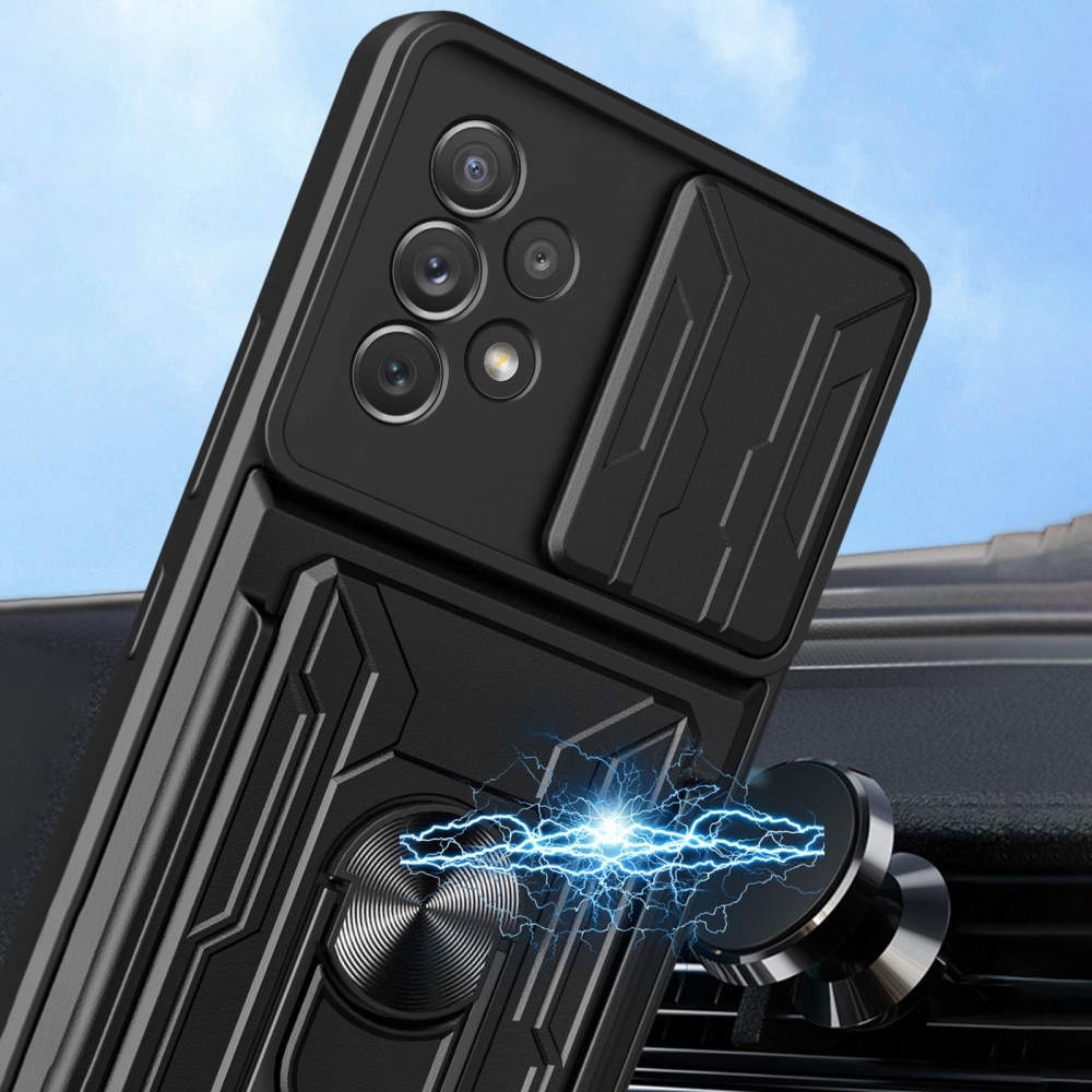 Hybrid Card Slot Case+Camera Protection Galaxy A53 svart