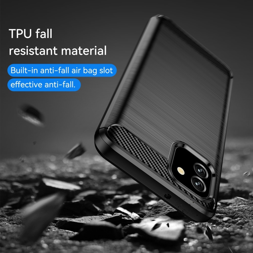 Brushed TPU Deksel Samsung Galaxy A03 Black