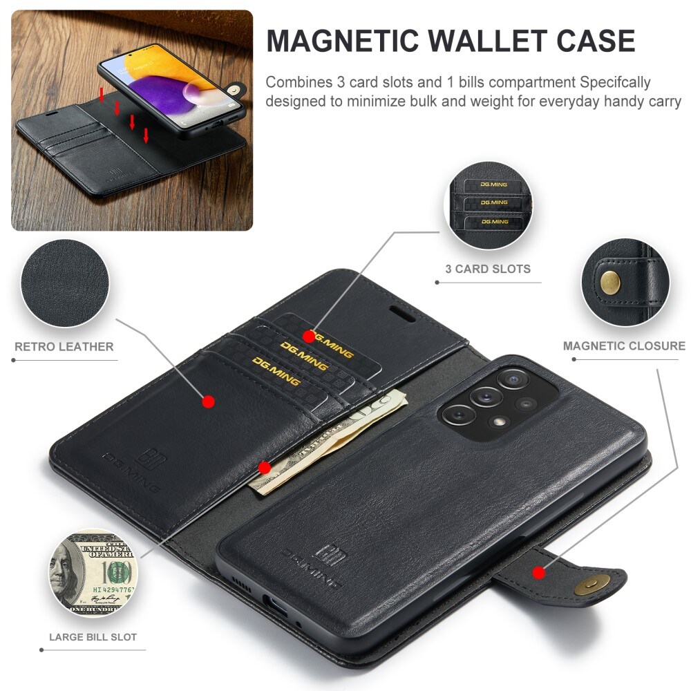 Magnet Wallet Samsung Galaxy A73 5G Svart