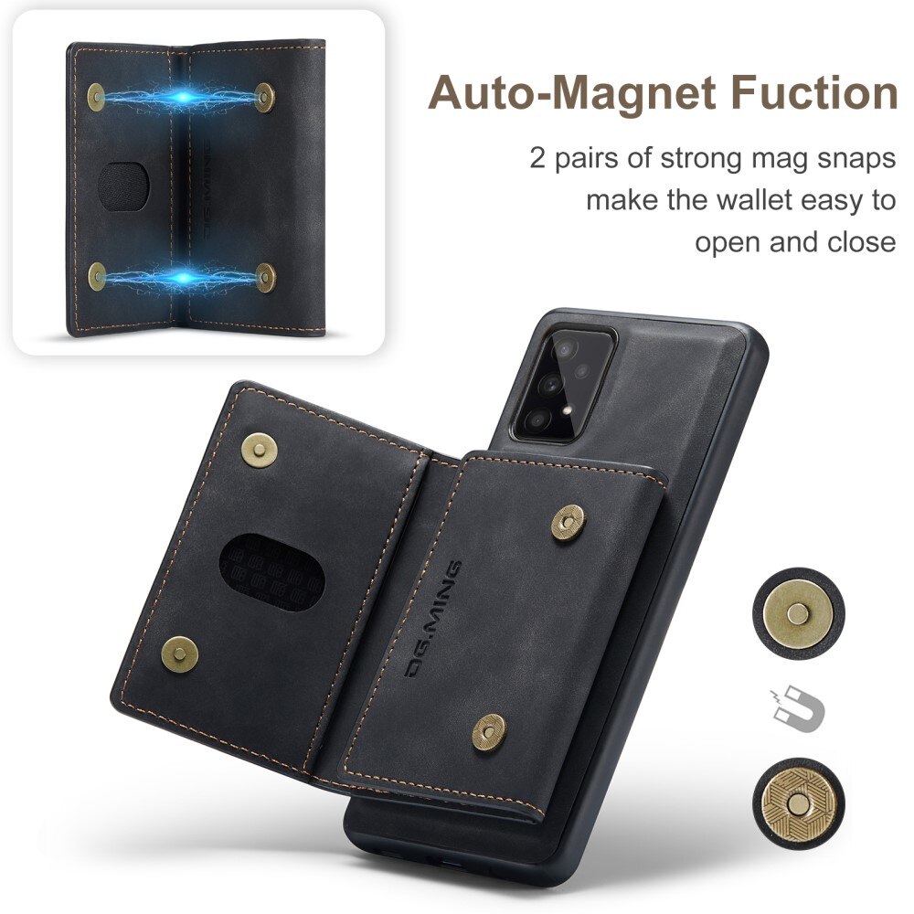Magnetic Card Slot Case Samsung Galaxy A53 Svart