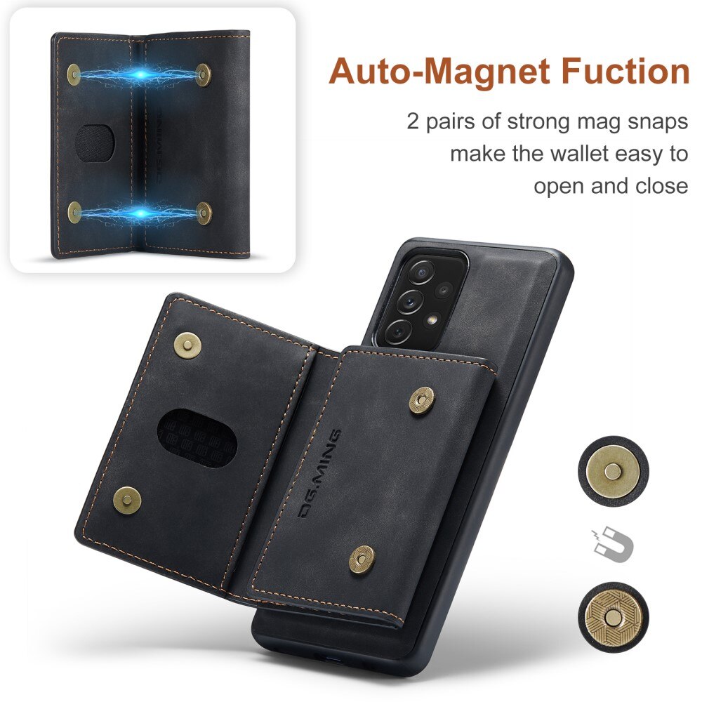 Magnetic Card Slot Case Samsung Galaxy A33 Black