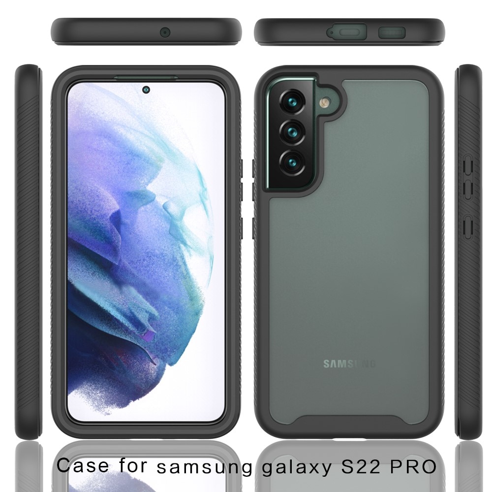 Full Cover Deksel Samsung Galaxy S22 Plus svart