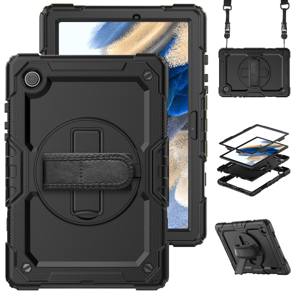 Støtsikker Full Protection Hybriddeksel Samsung Galaxy Tab A8 10.5 svart