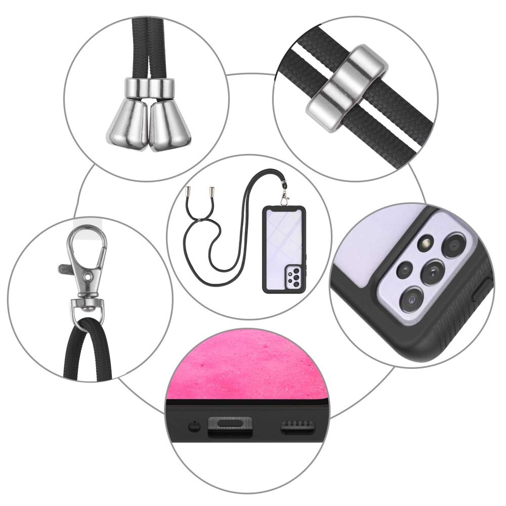 Full Cover Halskjede Deksel Samsung Galaxy A33 svart