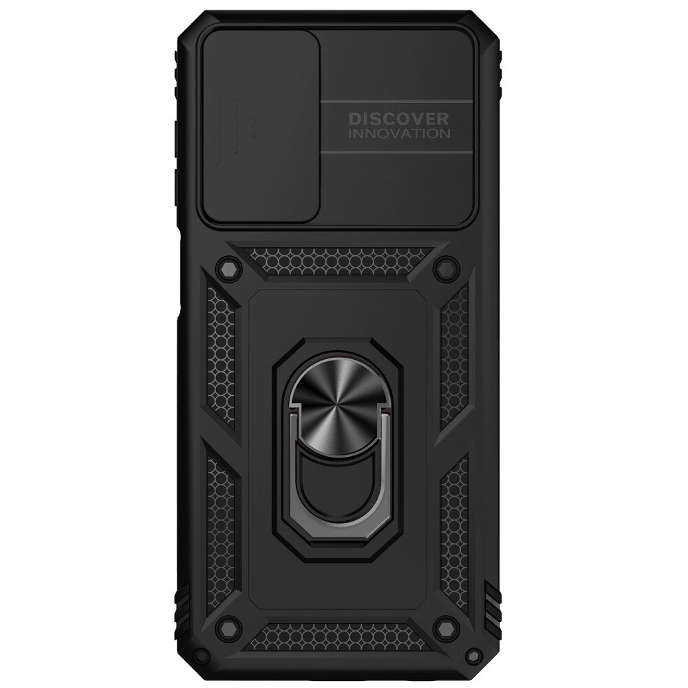 Hybriddeksel Ring + Kamerabeskyttelse Samsung Galaxy A23 Svart