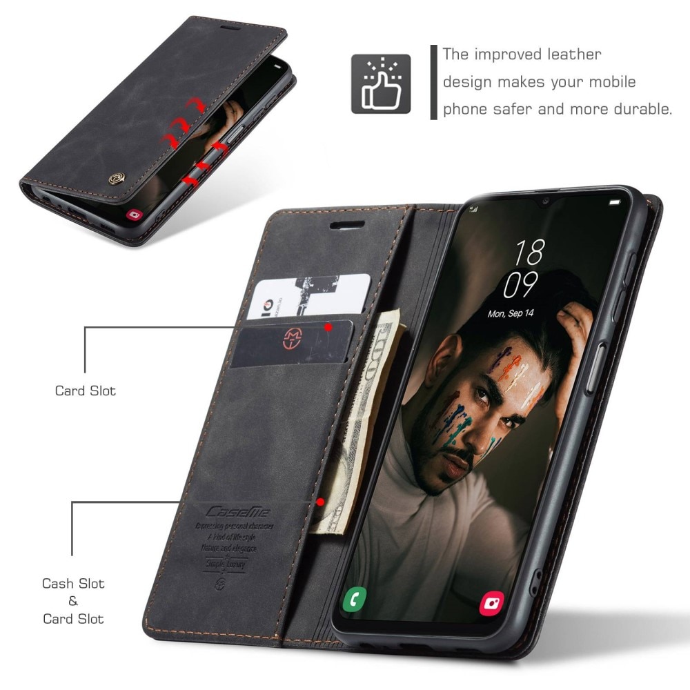 Slim Lommebokveske Samsung Galaxy A13 Svart