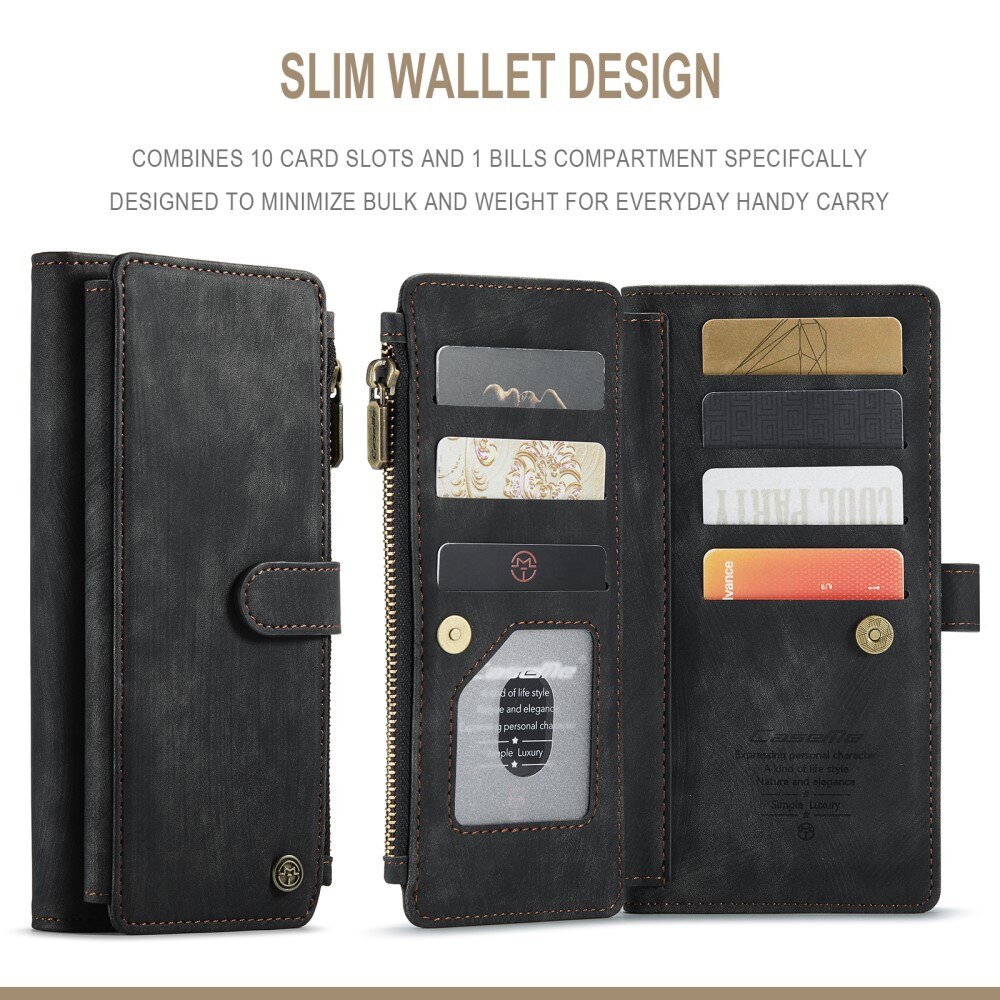 Zipper Wallet Samsung Galaxy A13 Svart