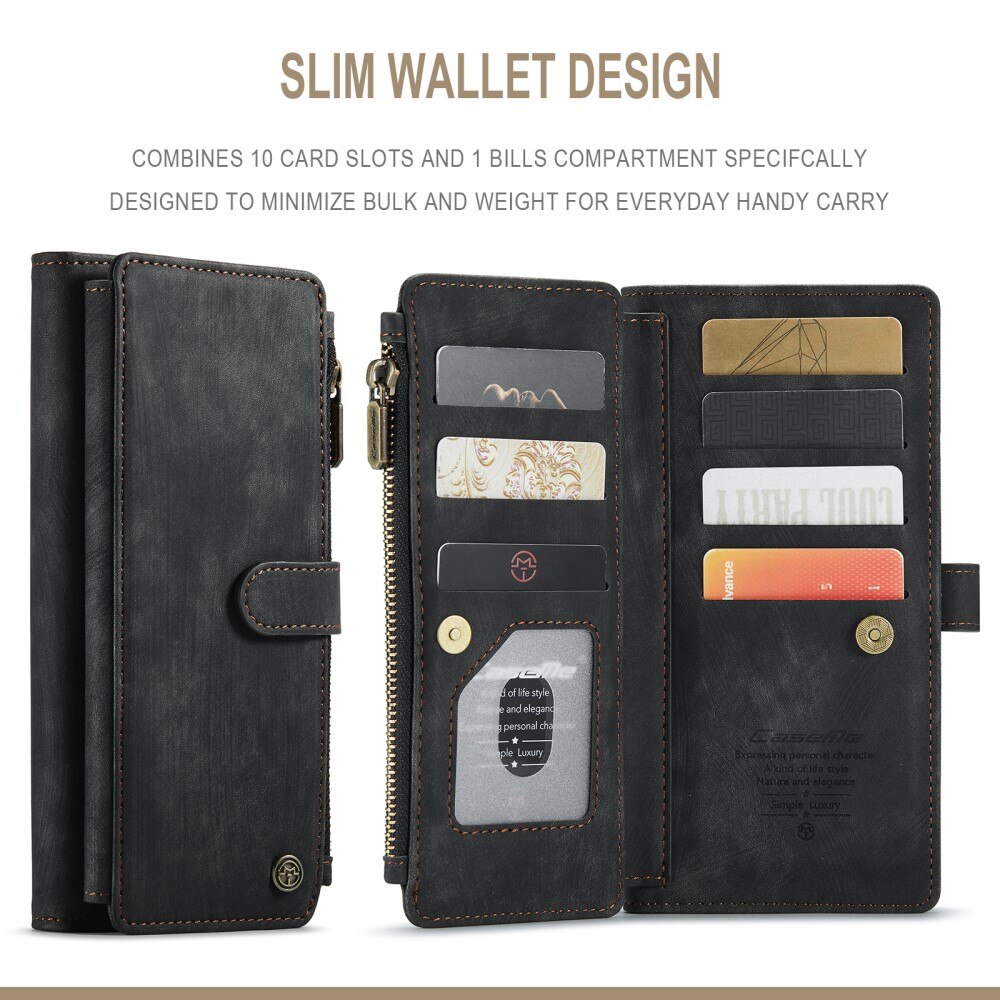 Zipper Wallet Samsung Galaxy A13 svart