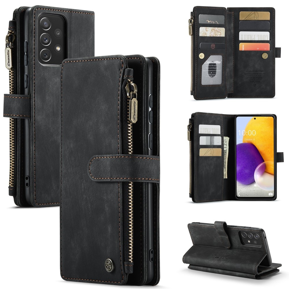 Zipper Wallet Samsung Galaxy A13 svart