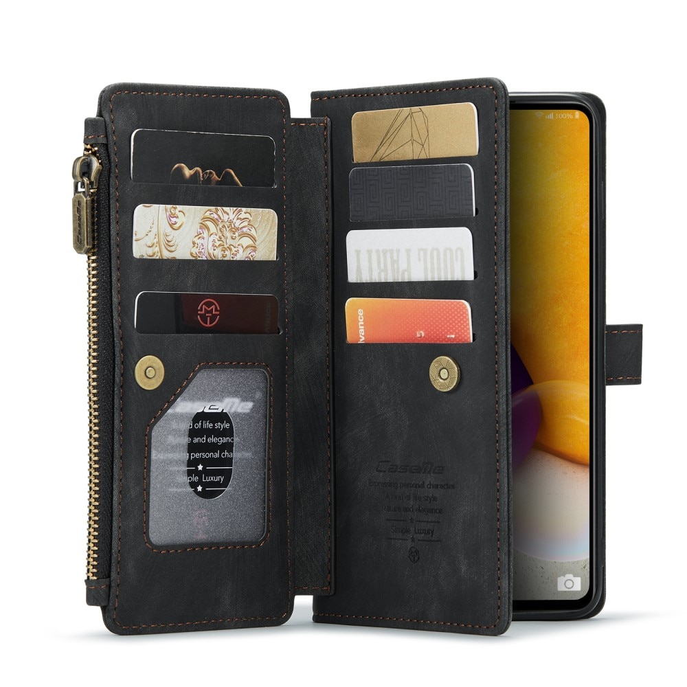 Zipper Wallet Samsung Galaxy A13 Svart
