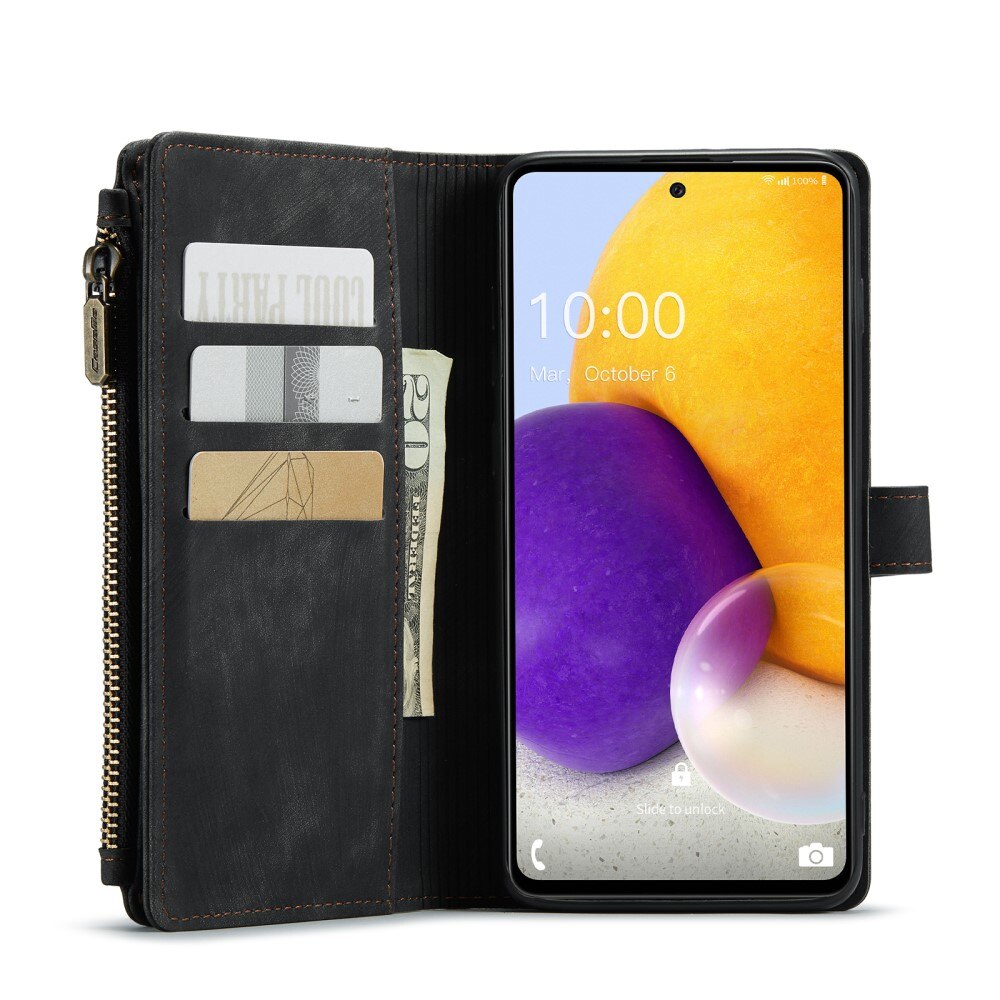 Zipper Wallet Samsung Galaxy A13 svart