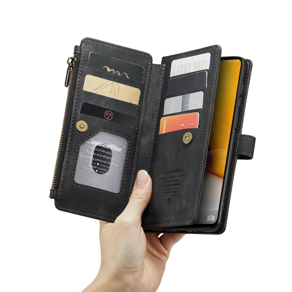 Zipper Wallet Samsung Galaxy A13 svart