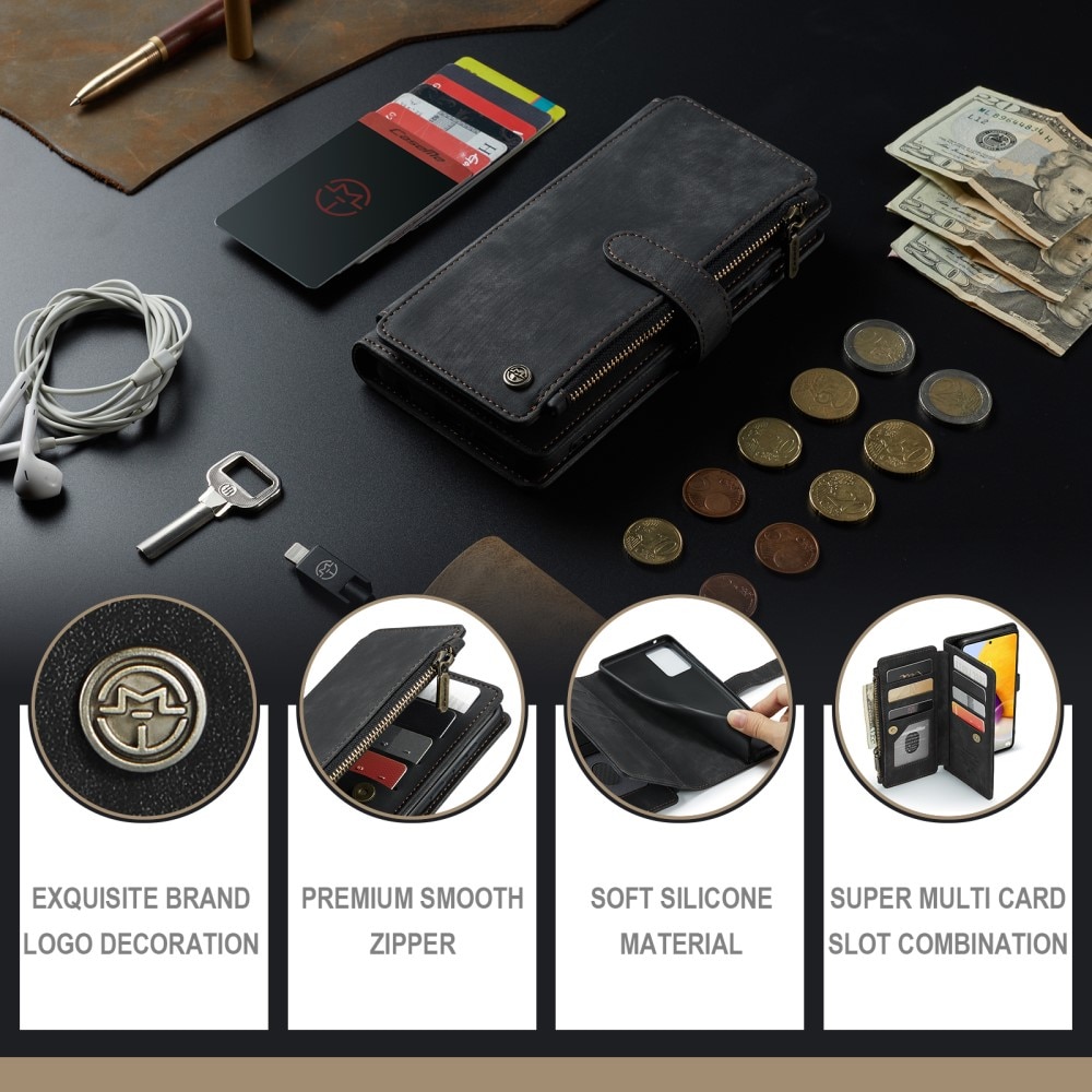 Zipper Wallet Samsung Galaxy A13 Svart
