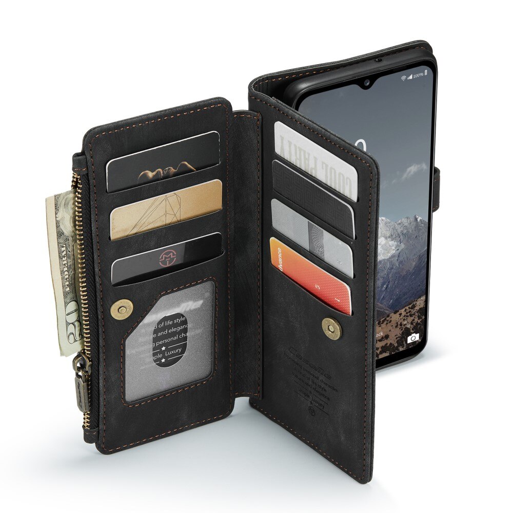 Zipper Wallet Samsung Galaxy A04s svart