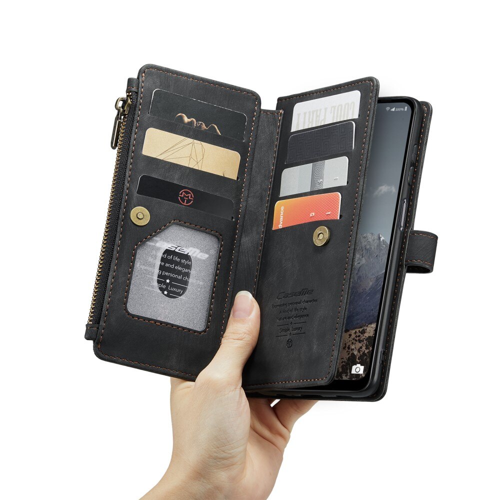 Zipper Wallet Samsung Galaxy A04s svart