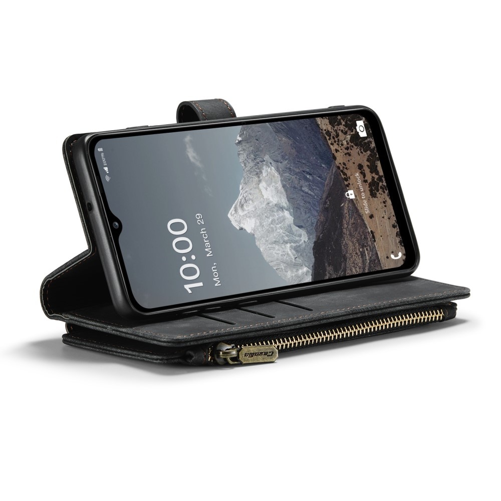 Zipper Wallet Samsung Galaxy A04s svart