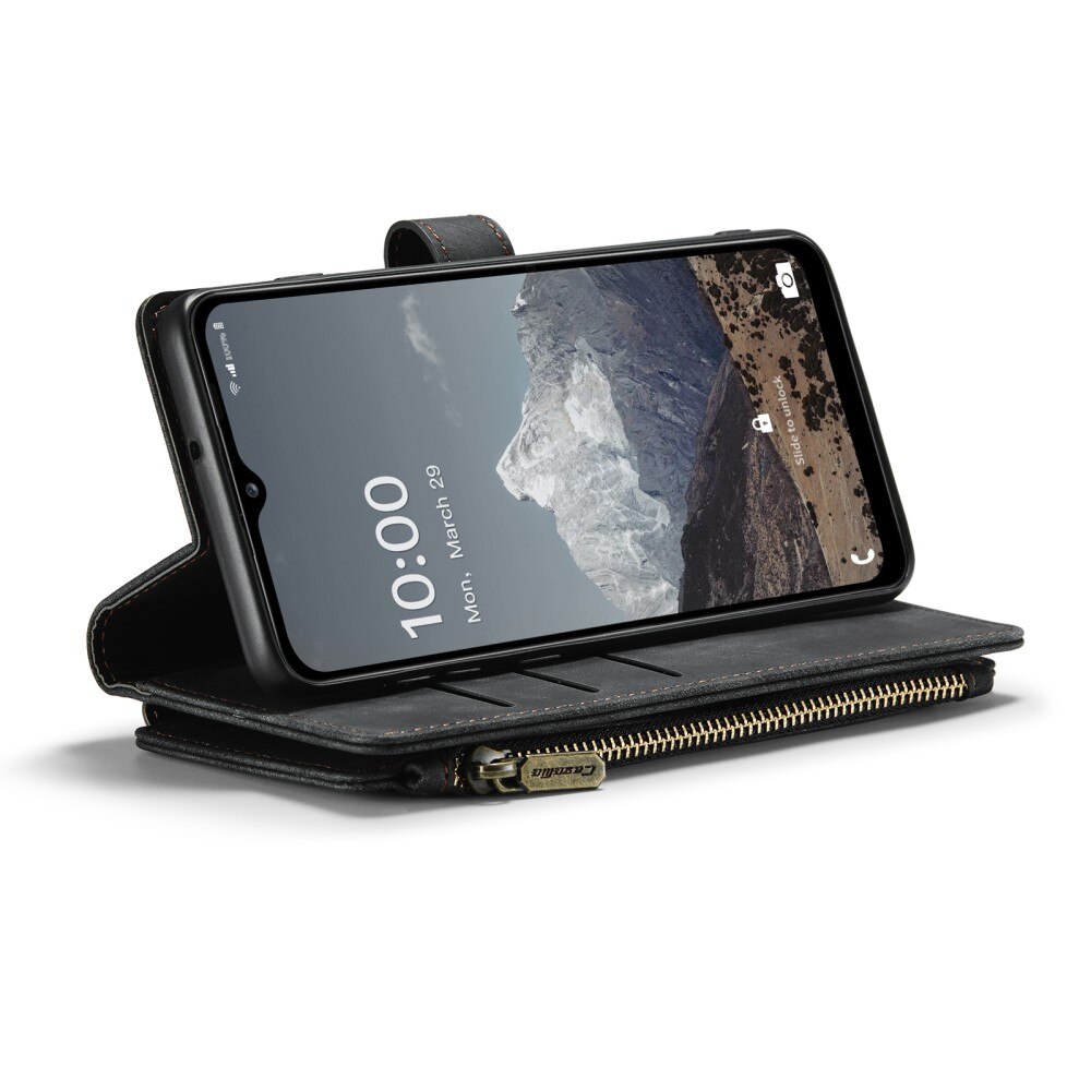 Zipper Wallet Samsung Galaxy A04s Svart