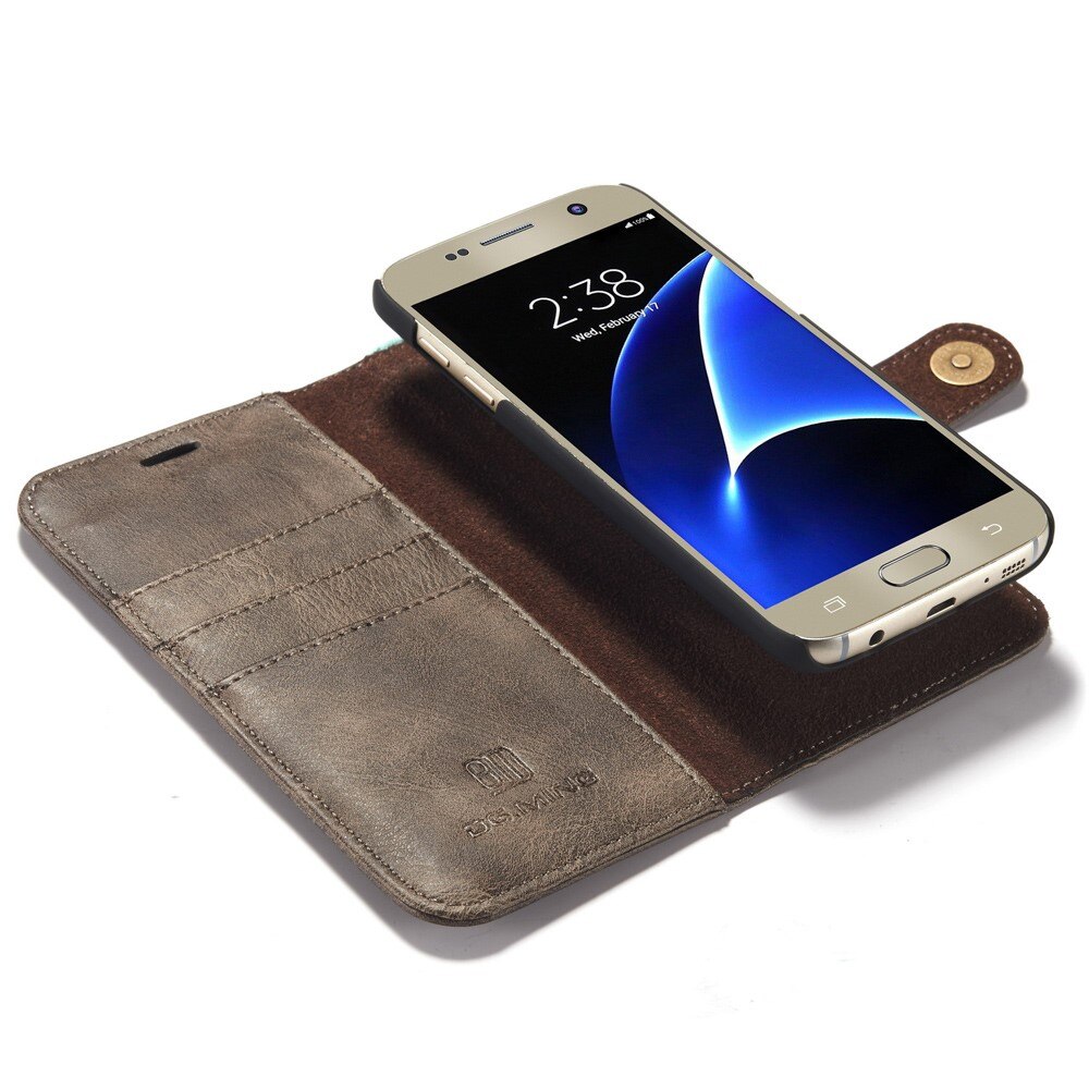 Magnet Wallet Samsung Galaxy S7 Brun