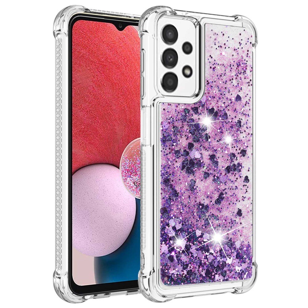 Glitter Powder TPU Case Samsung Galaxy A13 lilla