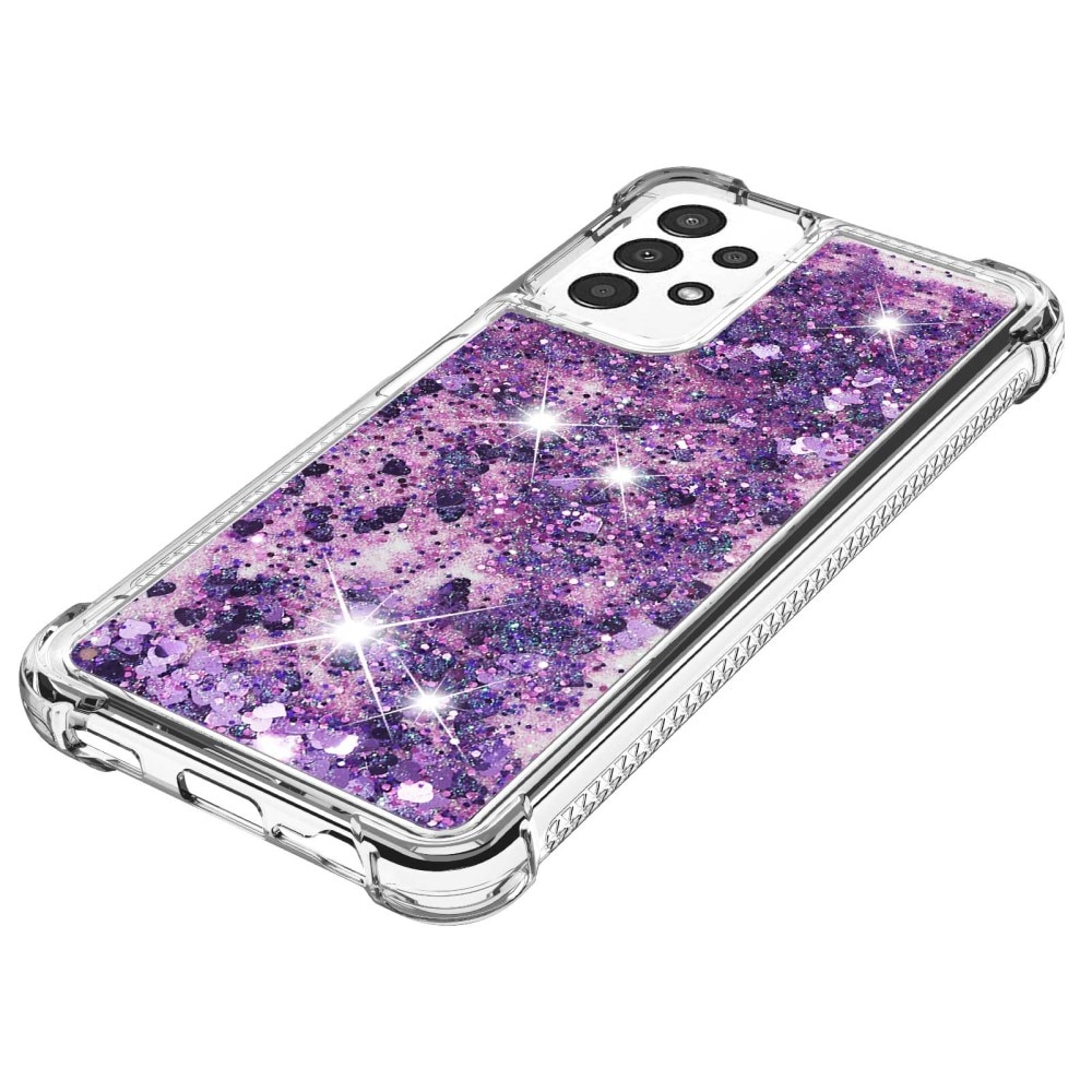 Glitter Powder TPU Case Samsung Galaxy A13 lilla